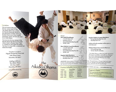 The Aikido Ohana brochure